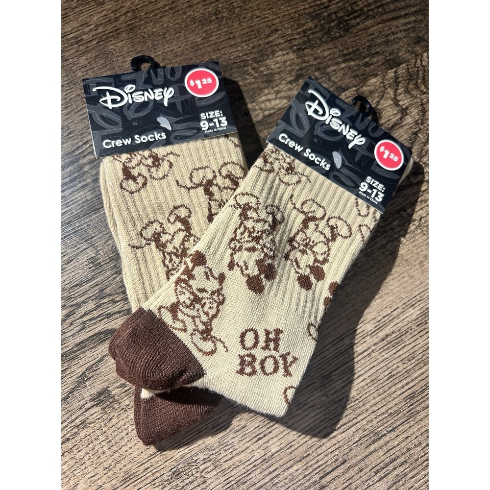 Disney Crew Socks SZ‎ 9-13 Unisex Set Of 4 Family Fun Trip Couple Goals - Picture 4 of 8